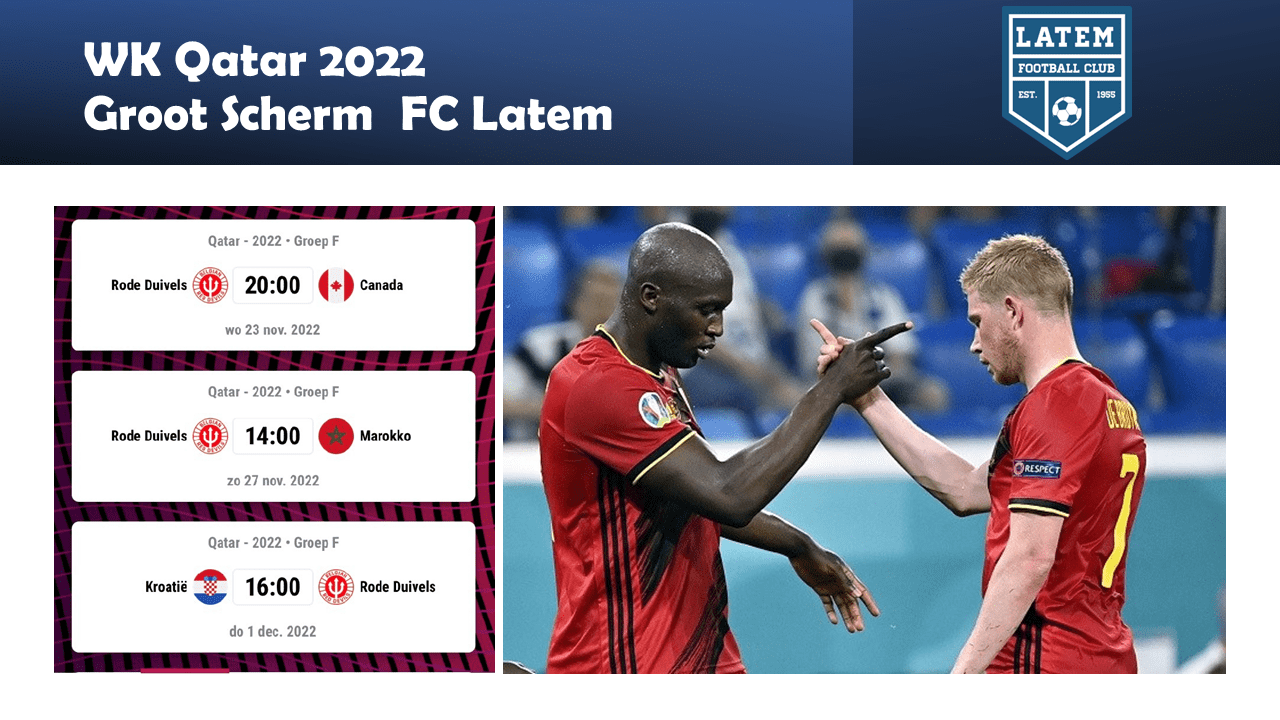 WK Qatar Groot scherm FC Latem